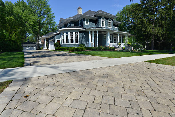 Driveway paver landscaping integration